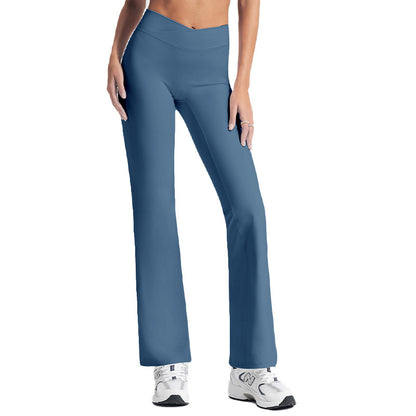 High-Waisted Flared Yoga Pants for Women - Breathable Casual Leggings