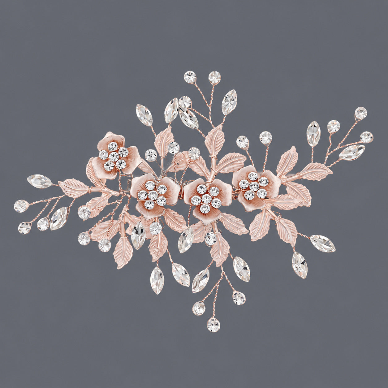Elegant Handmade U-Shaped Hairpins with Rhinestones for Weddings