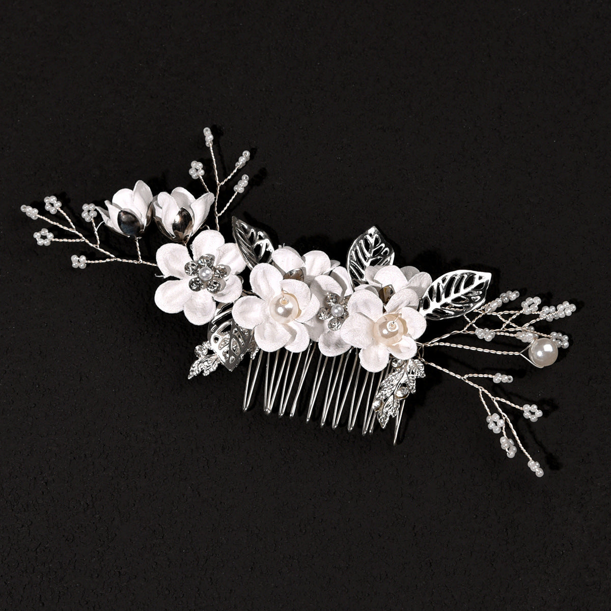 Floral Hair Combs Elegant Wedding Party Kids Accessory