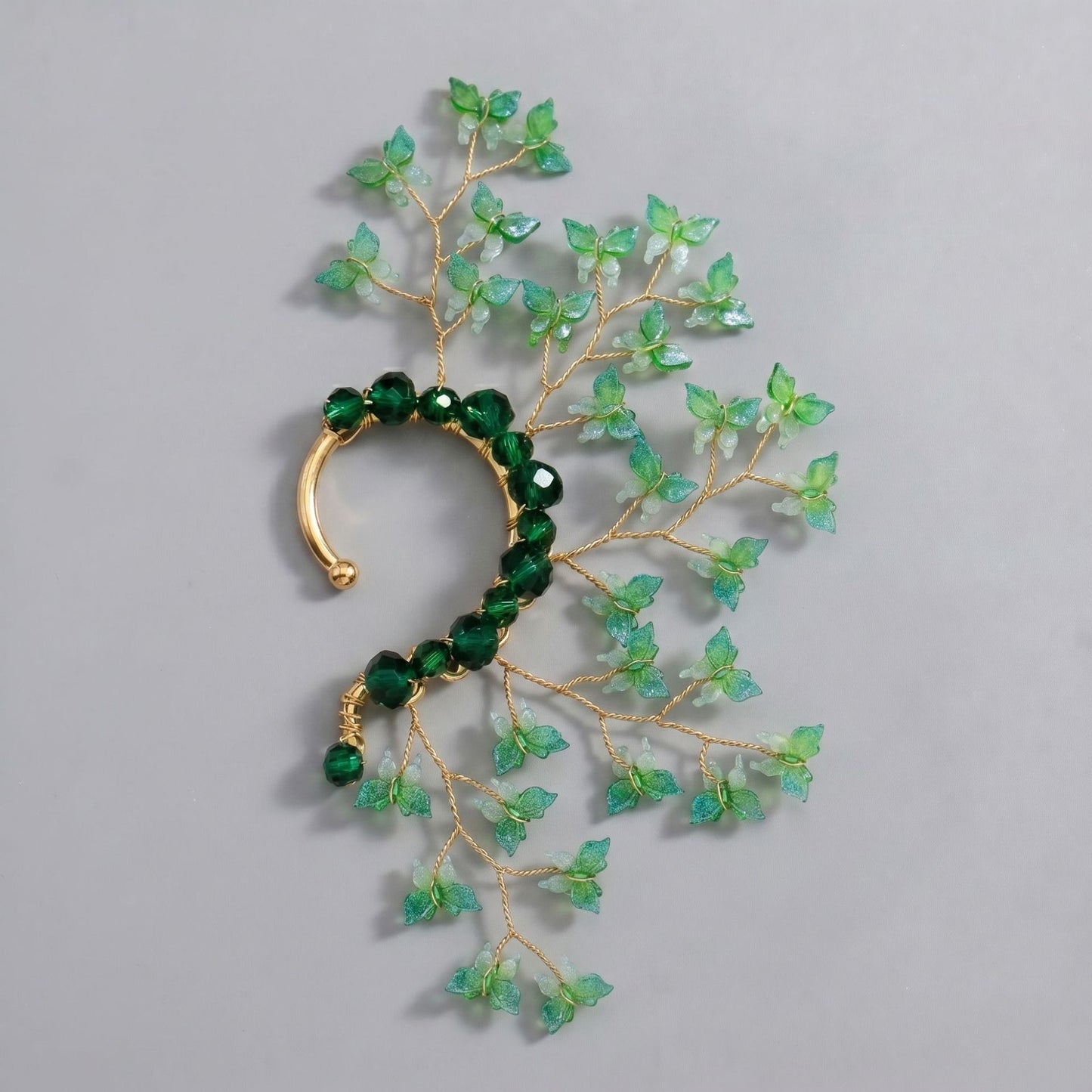Handcrafted Pearl and Crystal Floral Earrings - Elegant and Versatile Accessories
