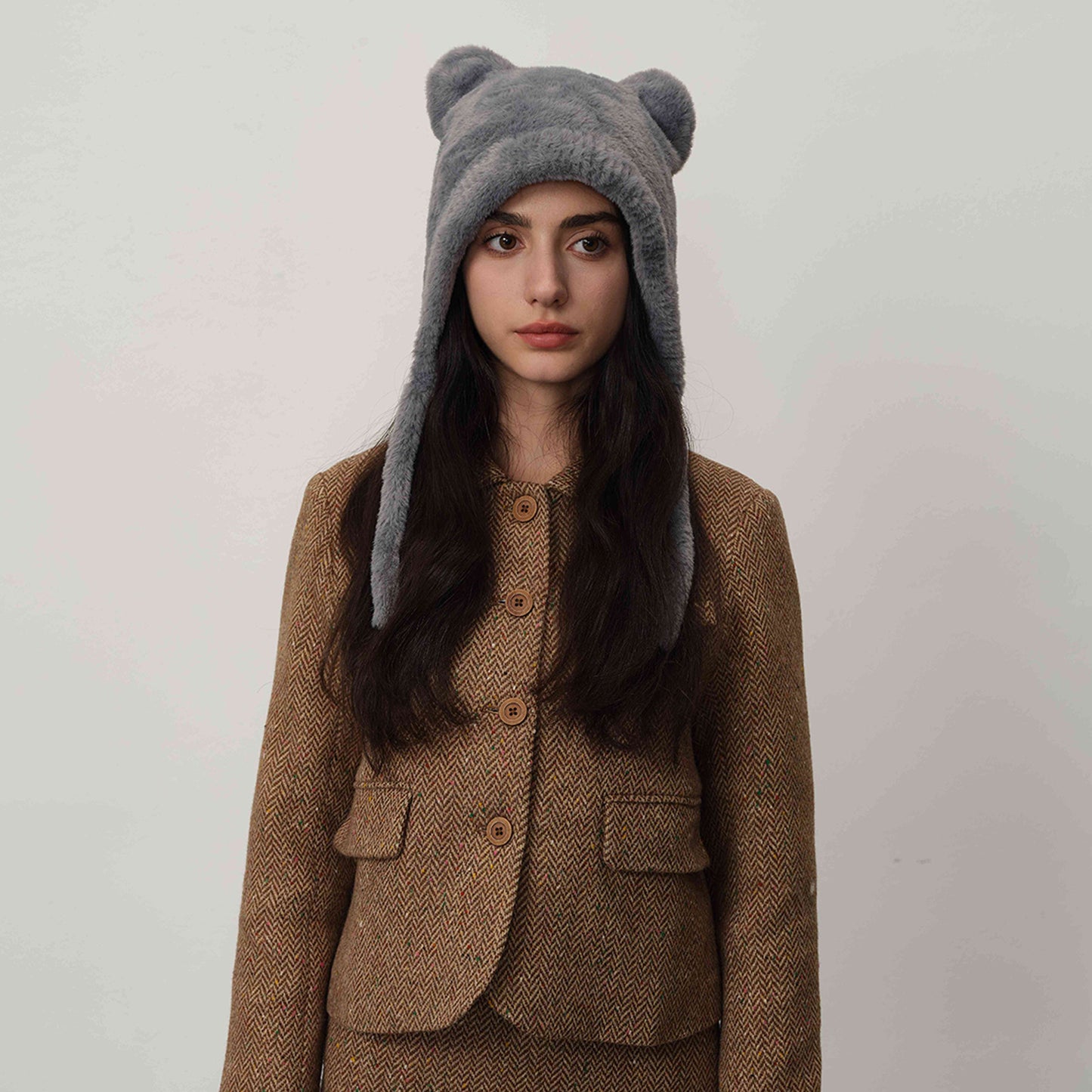 Cute Cat Ear Knitted Winter Warm Beanie Hat