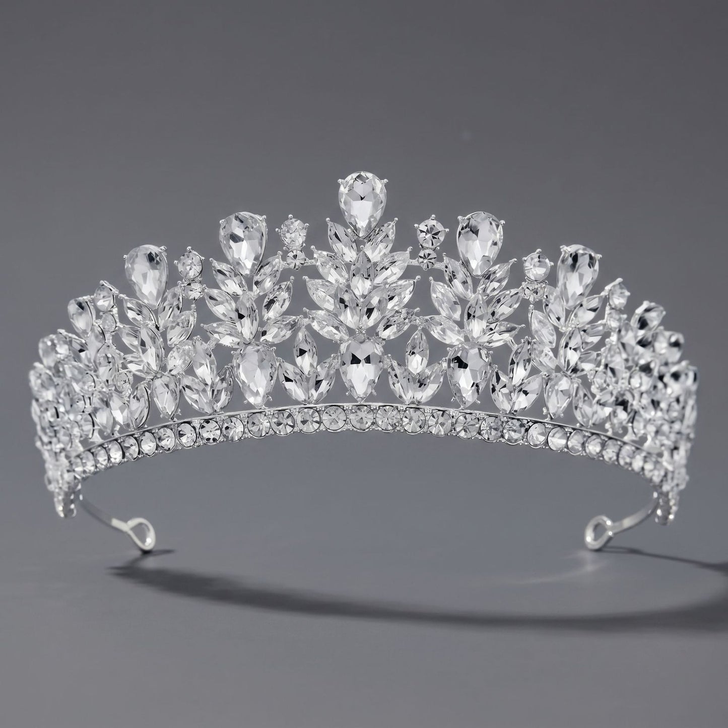 Luxury Rhinestone Princess Crown Headpiece for Birthdays and Weddings