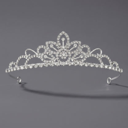 Luxury Rhinestone Princess Crown Headpiece for Birthdays and Weddings
