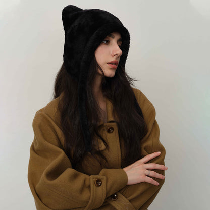 Cute Cat Ear Knitted Winter Warm Beanie Hat
