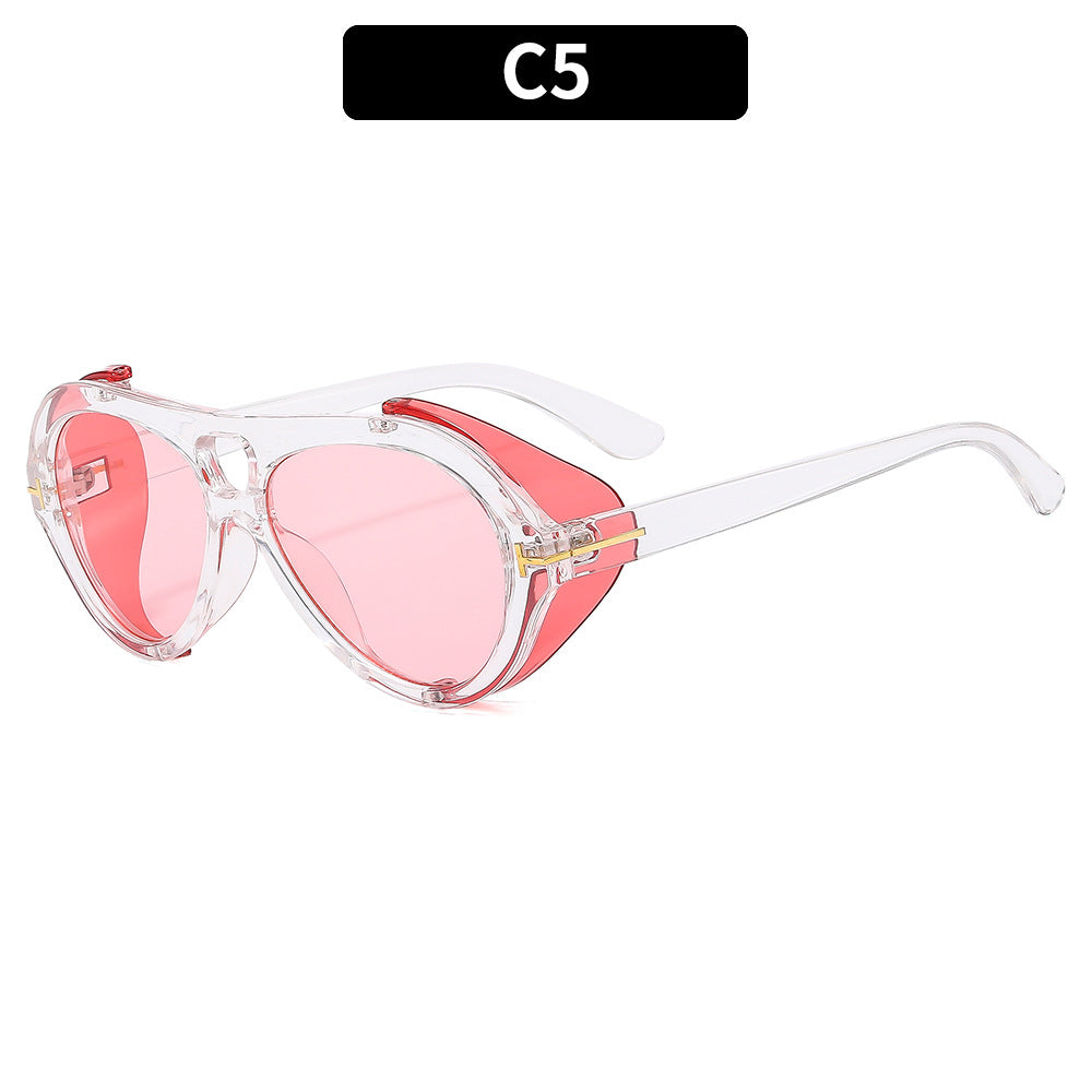 Stylish Multi-Color UV400 Sunglasses Punk Hip-Hop Shades
