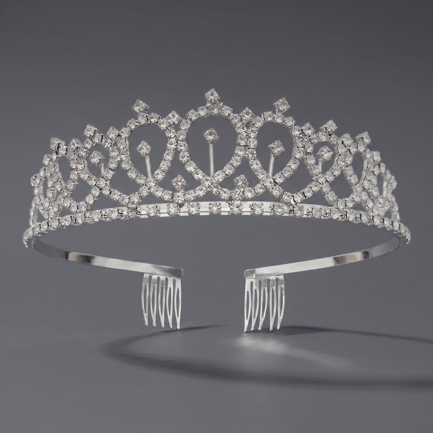Luxury Rhinestone Princess Crown Headpiece for Birthdays and Weddings