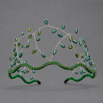 Handcrafted Crystal Beaded Headband Elegant Hair Accessory