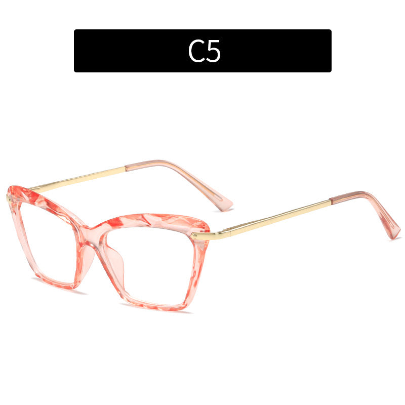 Trendy Crystal Cat-Eye Anti-Blue Light Glasses