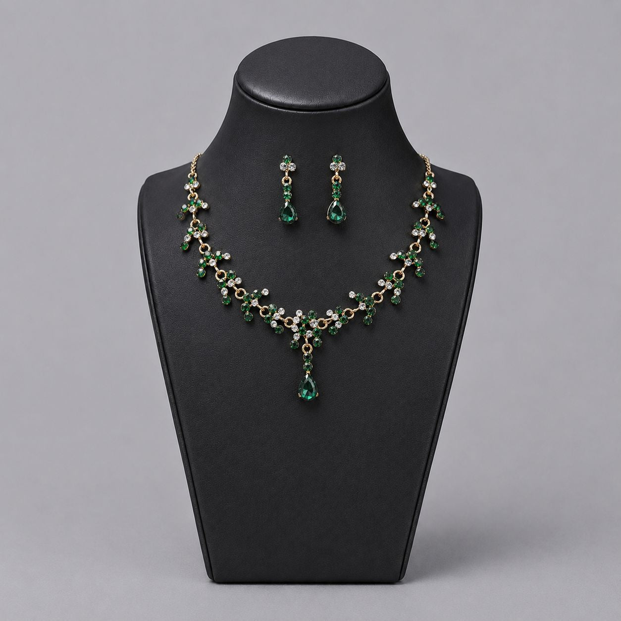 Luxury Bridal Jewelry Set with Pearl and Rhinestone for Weddings and Parties