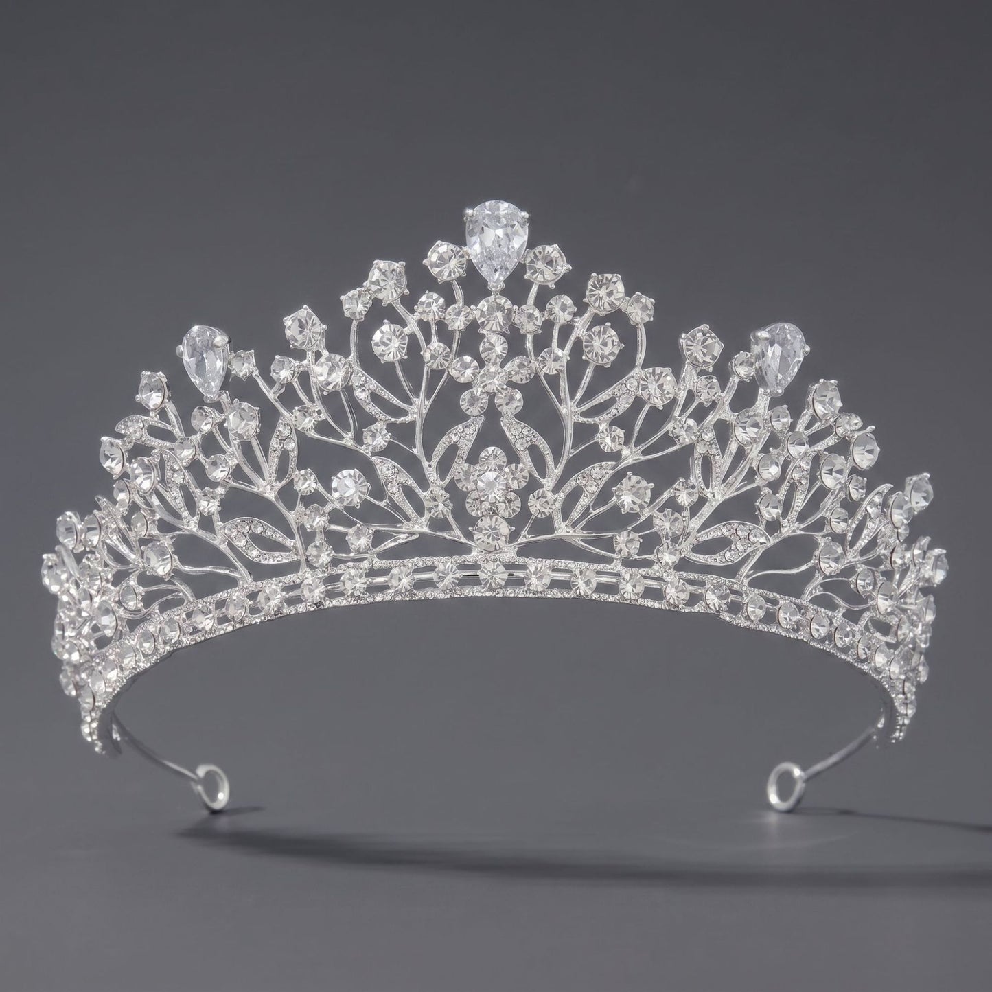 Luxury Rhinestone Princess Crown Headpiece for Birthdays and Weddings