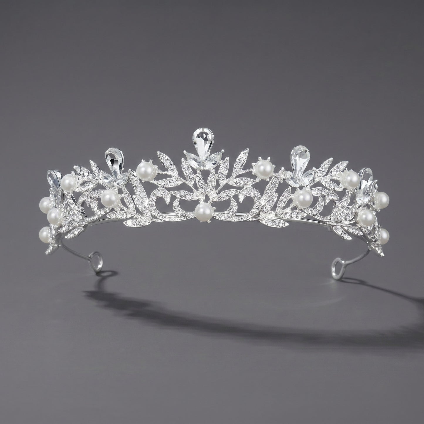 Luxury Rhinestone Princess Crown Headpiece for Birthdays and Weddings