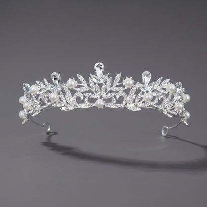 Luxury Rhinestone Princess Crown Headpiece for Birthdays and Weddings