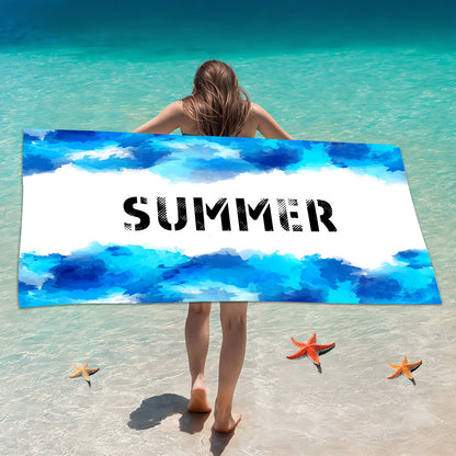 Printed Quick-Dry Microfiber Beach & Bath Towel