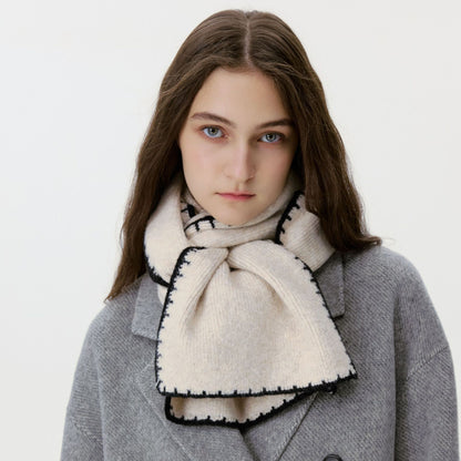 Stylish Knitted Edge Scarf Warm and Soft