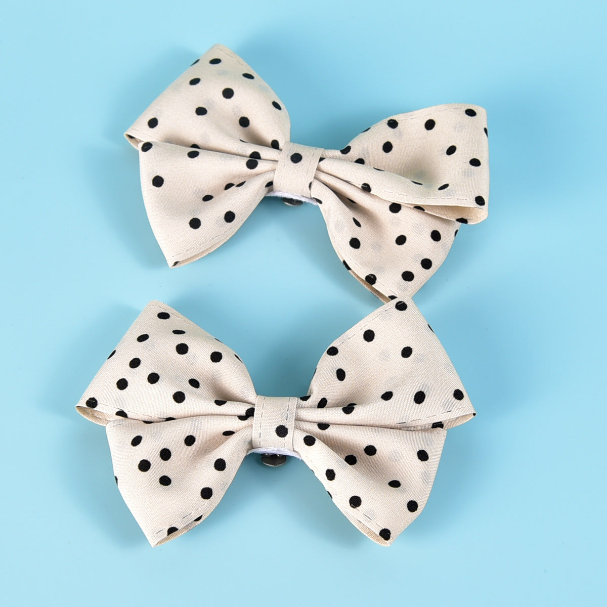 Polka Dot Bow Shoe Clips Elegant Wedding Accessories