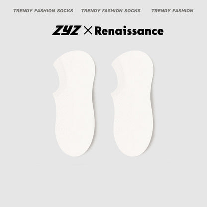 Men's No Show Mesh Cotton Socks Moisture Wicking