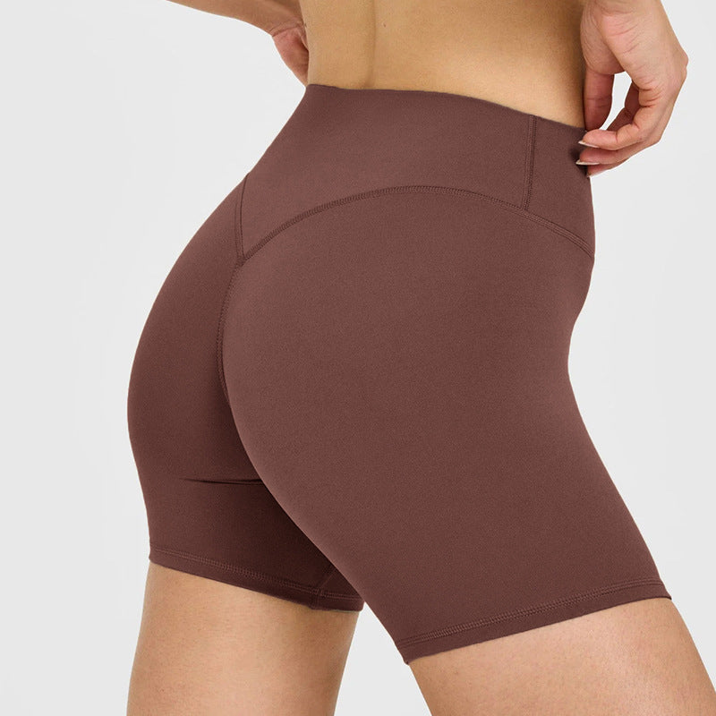 High-Waisted Peach Butt Lift Yoga Shorts for Women