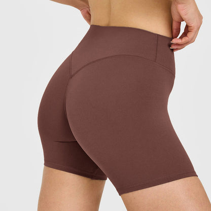 High-Waisted Peach Butt Lift Yoga Shorts for Women