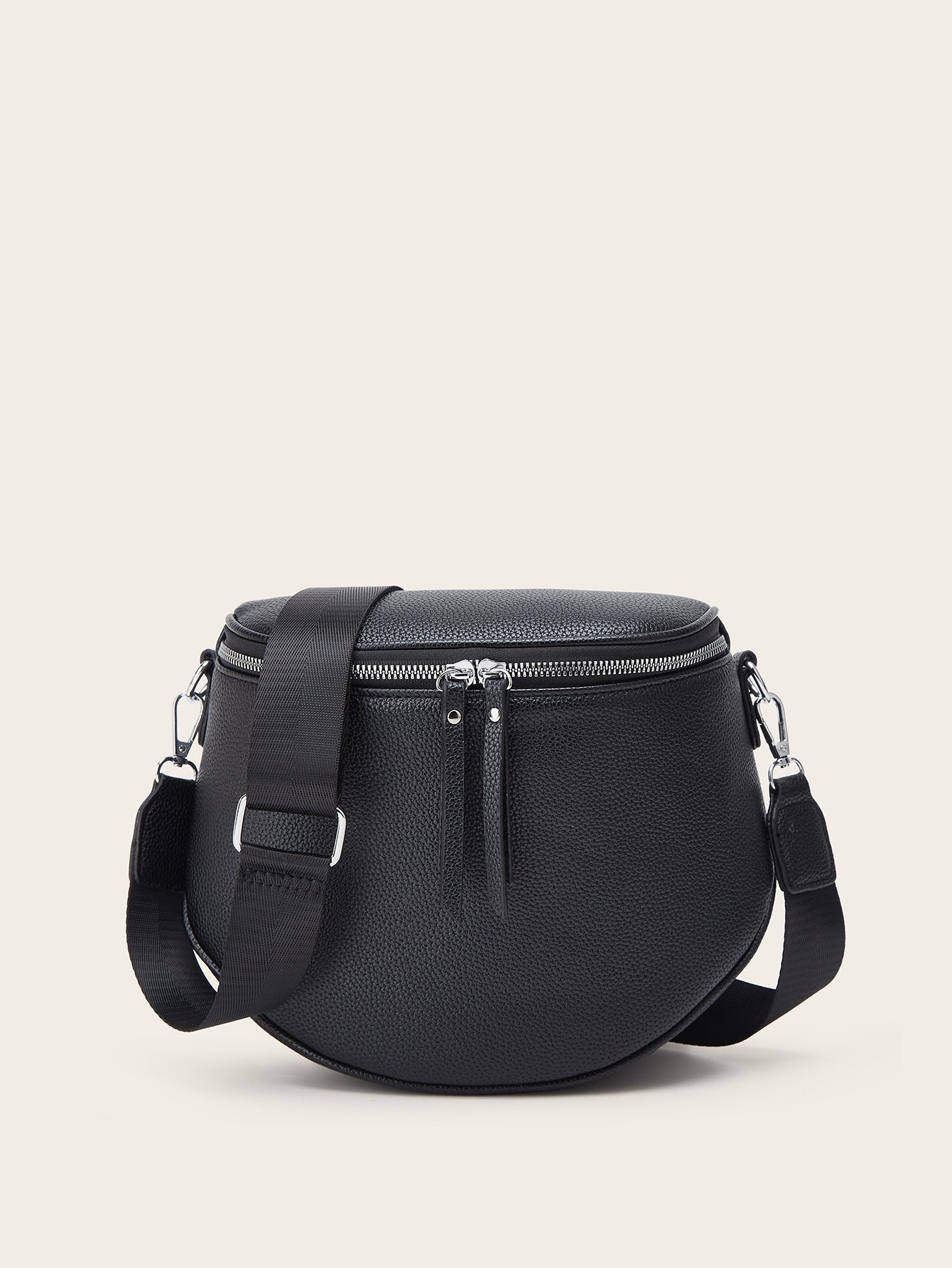 Vintage Style Saddle Bag With Wide Strap