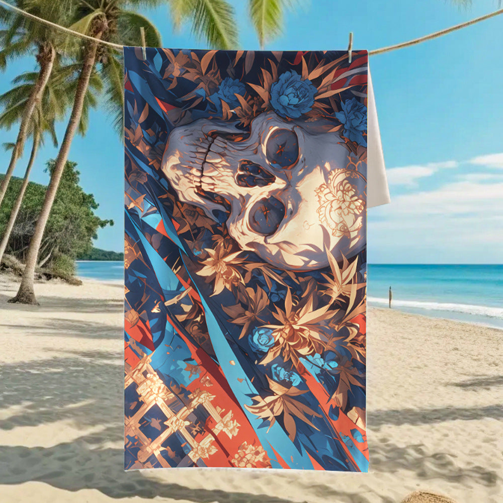 Ultra-Fine Microfiber Beach Towel Quick-Dry Bath Towel