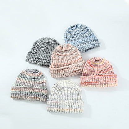 Wool Blend Knitted Beanie for Women, Casual, Warm, Ear Protection