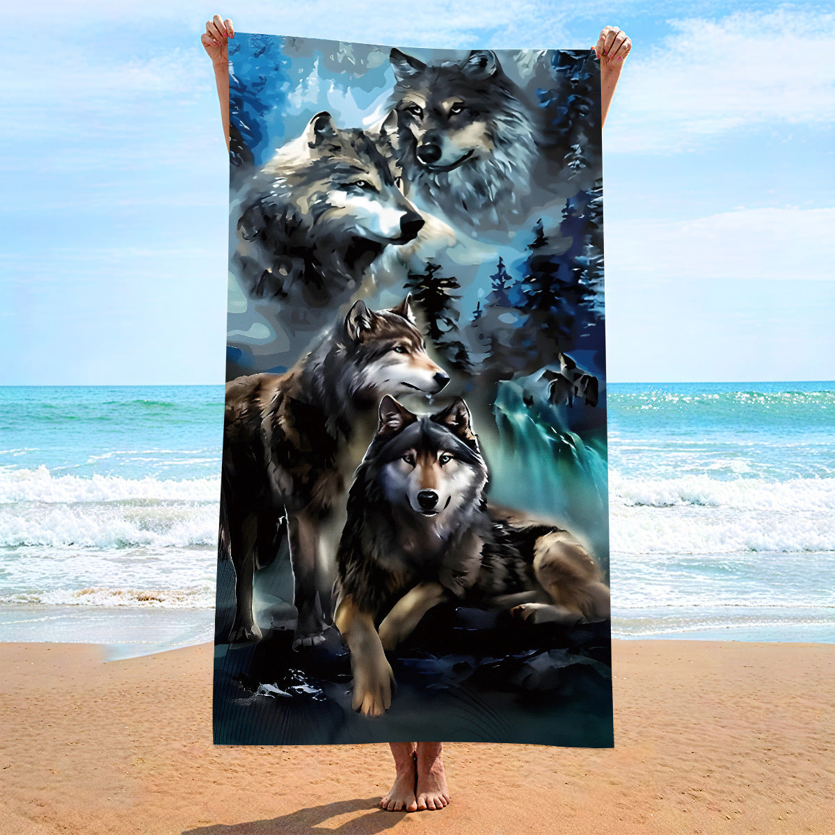 Custom Printed Beach Towel Microfiber Quick-Dry Towel