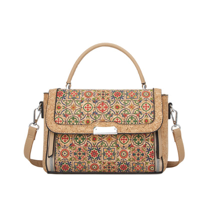 Cork Printed Trendy Small Tote Bag Casual Shoulder Bag