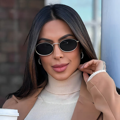 Retro Oval Hip Hop Fashion Sunglasses UV400 Outdoor Shades