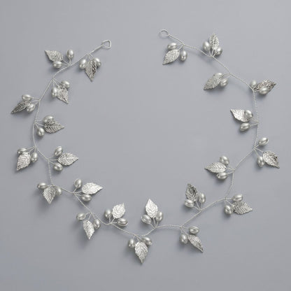 Exquisite Pearl and Crystal Flower Headpiece for Bridal Photoshoots