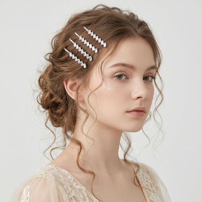 Trendy Geometric Hair Clips Set for Stylish Daily Wear