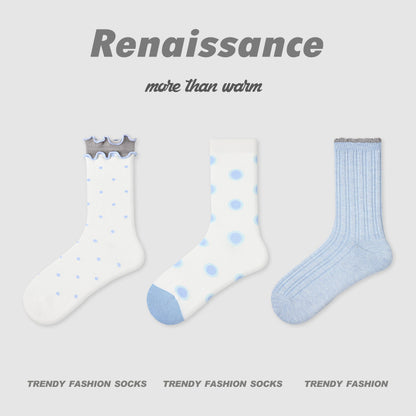 Socks Renaissance Animal Cartoon Combed Cotton Casual