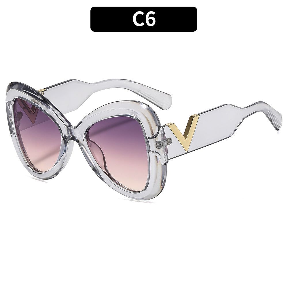 Butterfly Frame Sunglasses Trendy UV400 Protection Shades