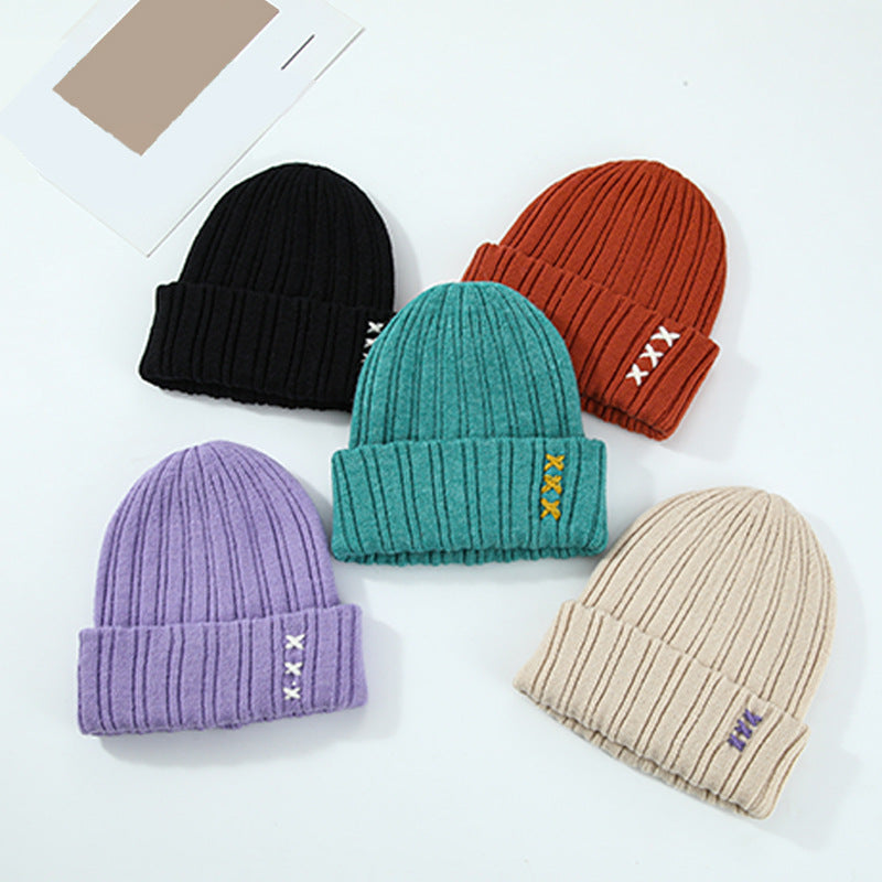 Trendy Solid Color Knitted Beanie for Men and Women