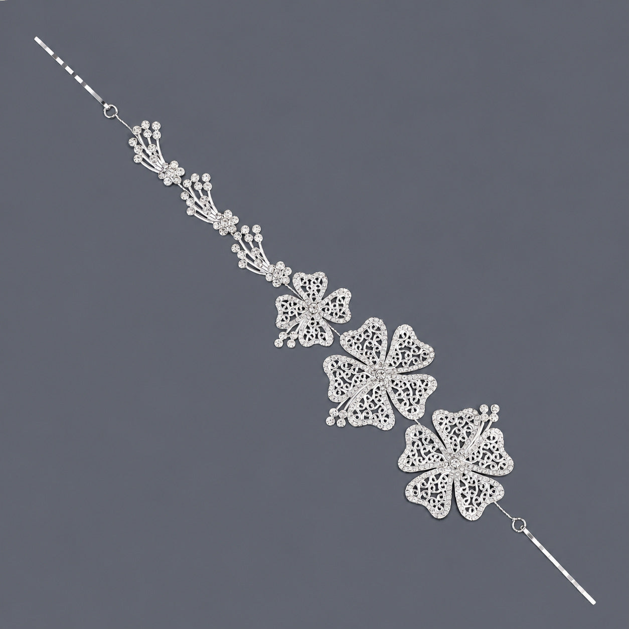 Elegant Floral Hairband with Rhinestones for Any Occasion
