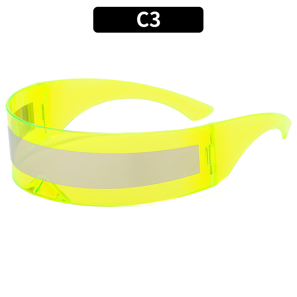 Futuristic Cyberpunk Oversized Sunglasses Trendy Party Shades