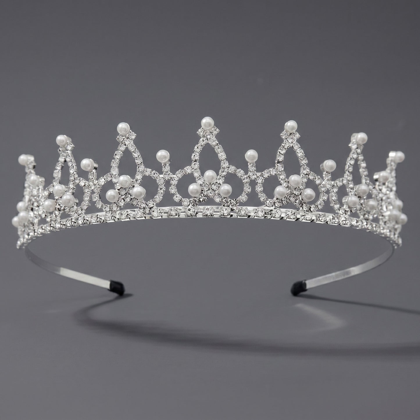 Luxury Rhinestone Princess Crown Headpiece for Birthdays and Weddings