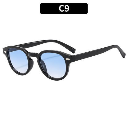 Retro Round Frame Sunglasses Stylish UV400 Protection