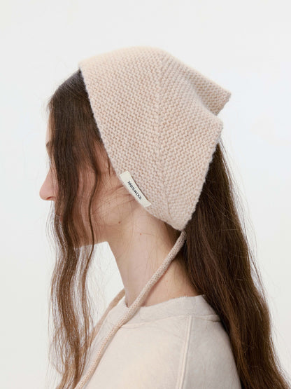 Trendy Solid Color Knit Balaclava Hat with Ear Protection