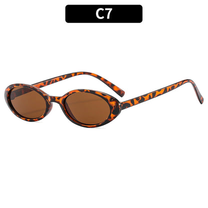 Retro Vintage Oval Sunglasses Stylish Outdoor Eyewear