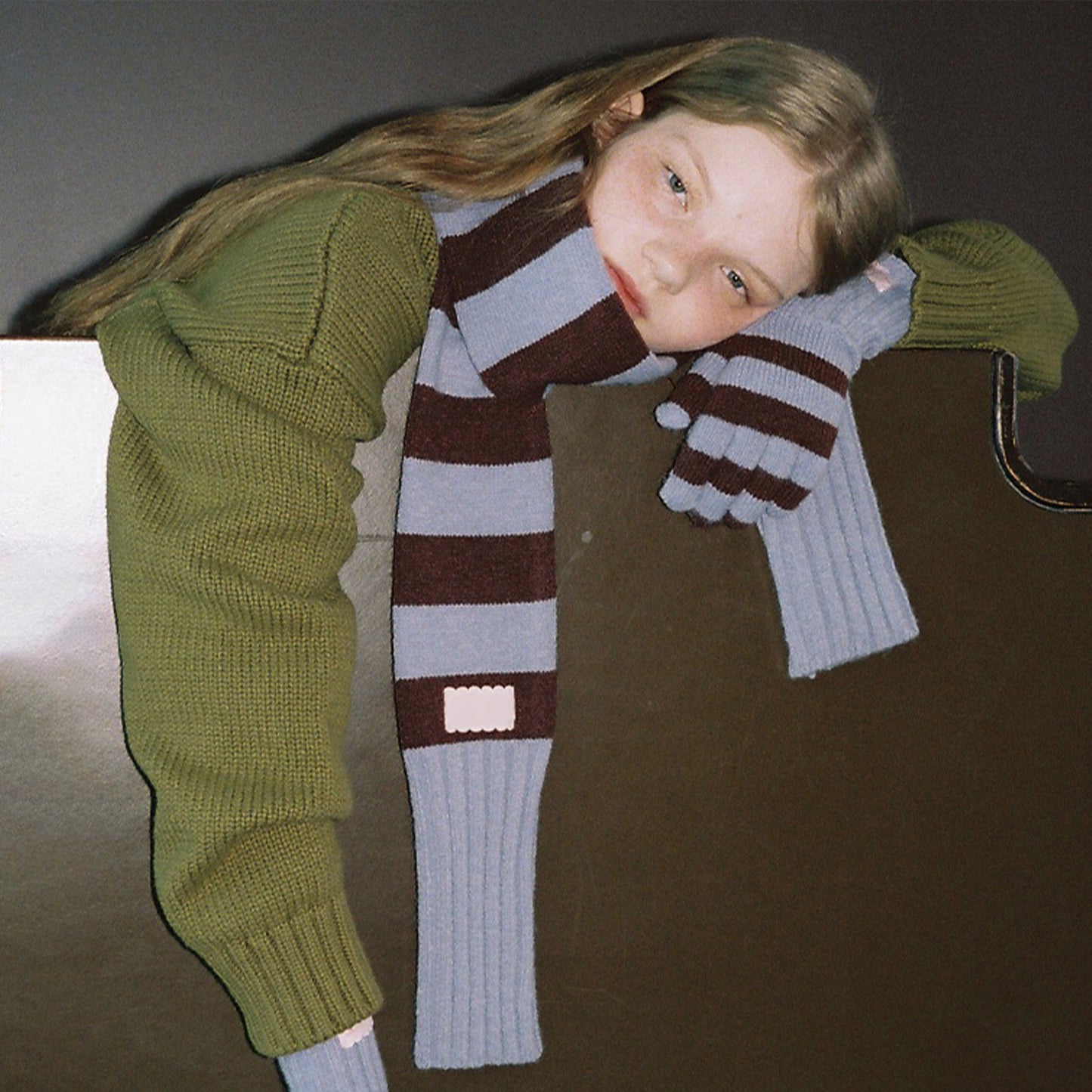 Striped Knitted Scarf for Women Stylish All-Season Accessory