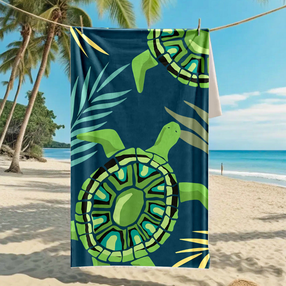 Ultra-Fine Microfiber Beach Towel Quick-Dry Bath Towel