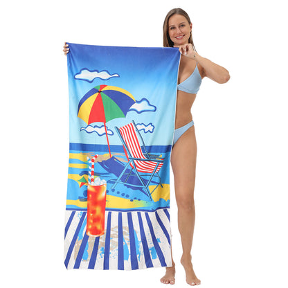 Microfiber Printed Beach Towel Bath Towel