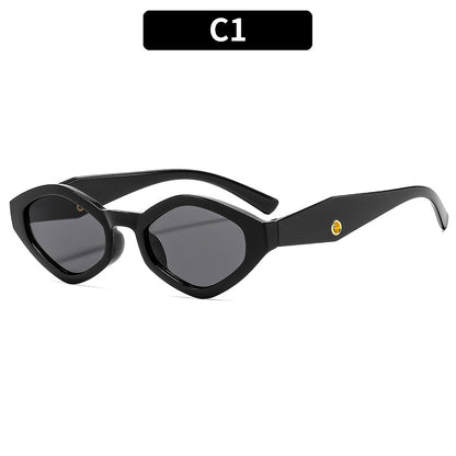 Trendy Polygon Sunglasses for Men and Women - UV400 Eye Protection