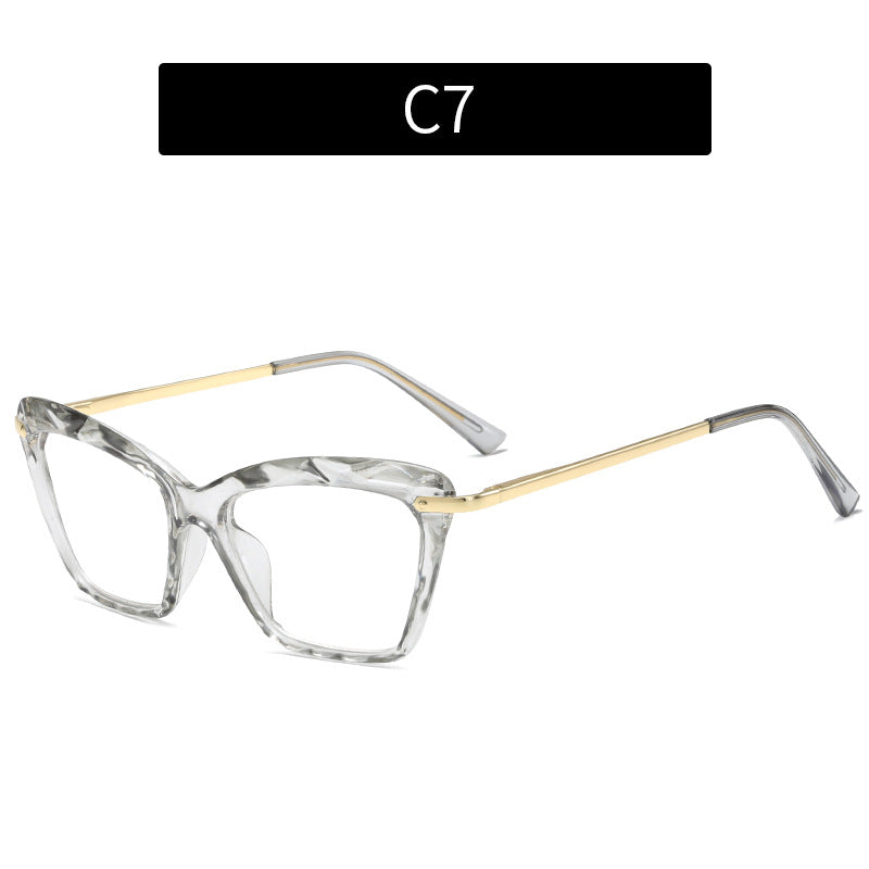 Trendy Crystal Cat-Eye Anti-Blue Light Glasses