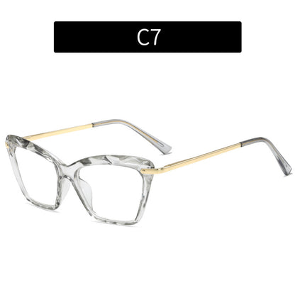 Trendy Crystal Cat-Eye Anti-Blue Light Glasses