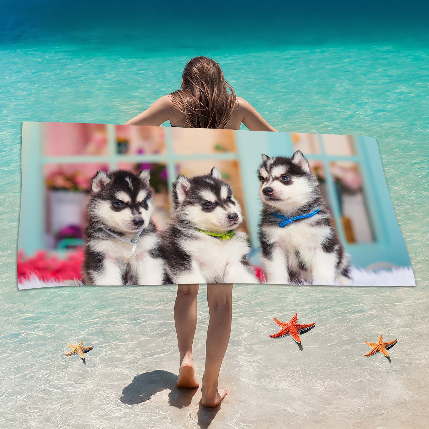 Printed Quick-Dry Microfiber Beach & Bath Towel