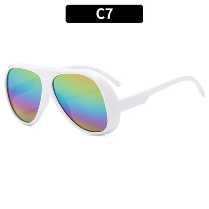 Trendy Large Frame Outdoor Cycling Sunglasses for Men and Women