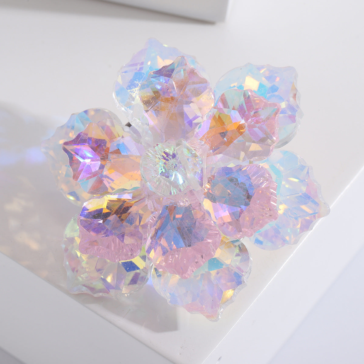 Luxury Crystal Flower Brooches Stylish Women's Floral Pins