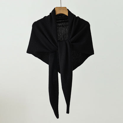 Unisex Versatile Knit Shawl with Sun Protection