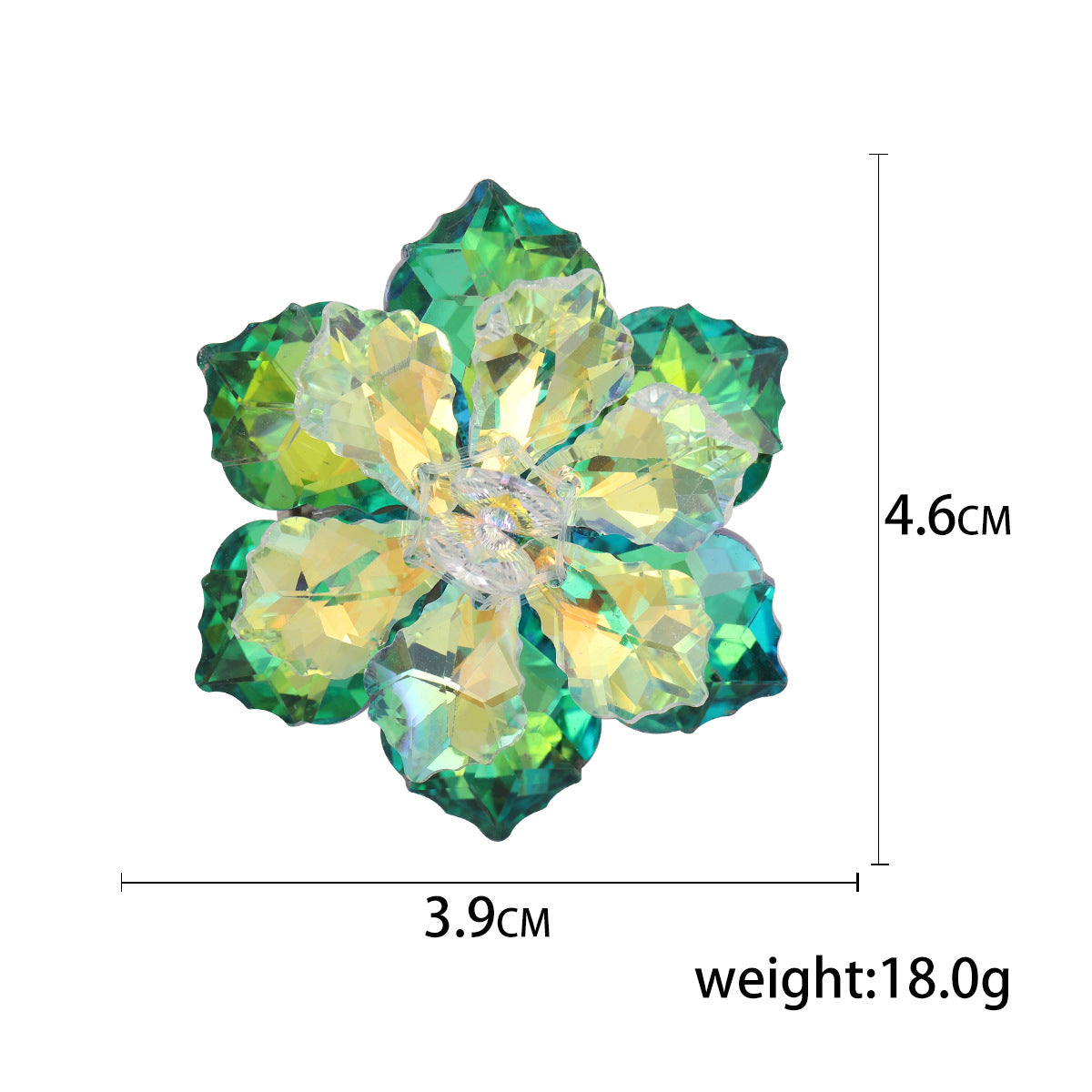 Luxury Crystal Flower Brooches Stylish Women's Floral Pins